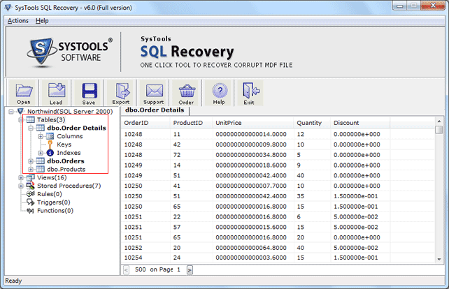 MDF File Recovery Tool 6.0